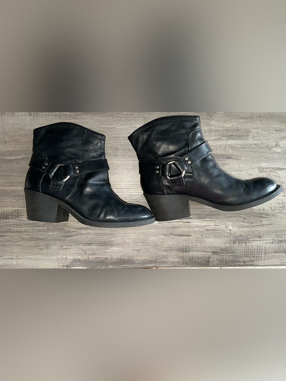 Leather Ankle Boots - Picture 2 of 8
